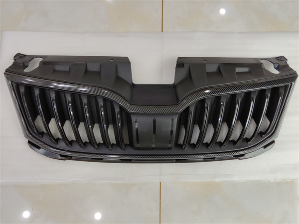  for Skoda Octavia RS 18- Modified Carbon Fiber Front Grille Ventilation Grill Auto Tuning Pars