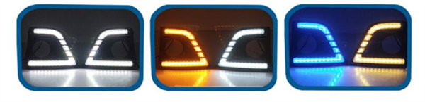 Car Front Grille Light LED Daytime Running Lights Brake Reverse Turn Signal DRL Auto Front Bumper Fog Lamp for Toyota Corolla 2014-2016