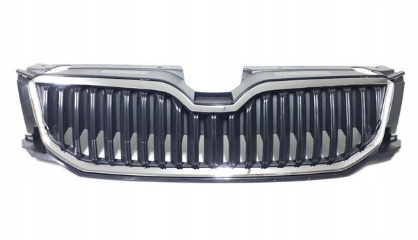Auto Car Parts Front Bumper Grill Ventilation Grille Chrome for Skoda Octavia 2013- (OE NO.: 5E0853651)