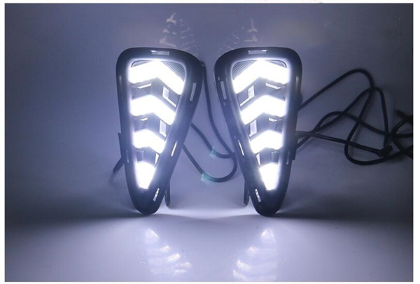 for Toyota Camry 2015-2016 LED Front Fog Driving Lamp DRL Brake Reverse Turn Signal Auto Daytime Running Light