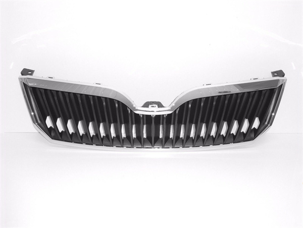 Auto Car Grill Front Radiator/Bonnet Grille Black Matt for Skoda Superb (SUP) 2013-2015 3T0853668C