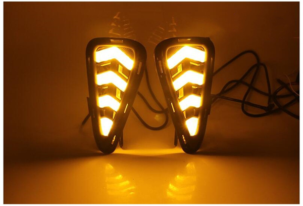 for Toyota Camry 2015-2016 LED Front Fog Driving Lamp DRL Brake Reverse Turn Signal Auto Daytime Running Light