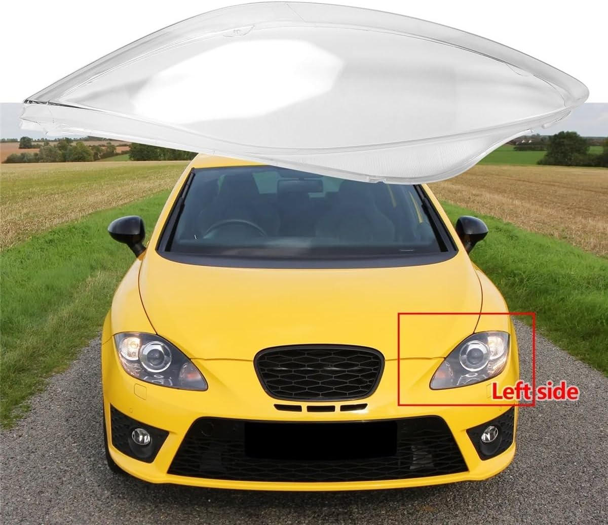 Seat Leon 2004-2012 Headlight Lens Cover Headlamp Shell Replacement Clear