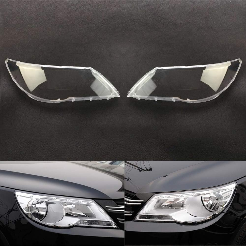 For Volkswagen VW Tiguan 2009-2012 Headlight Lens Cover Glass Transparent Shell